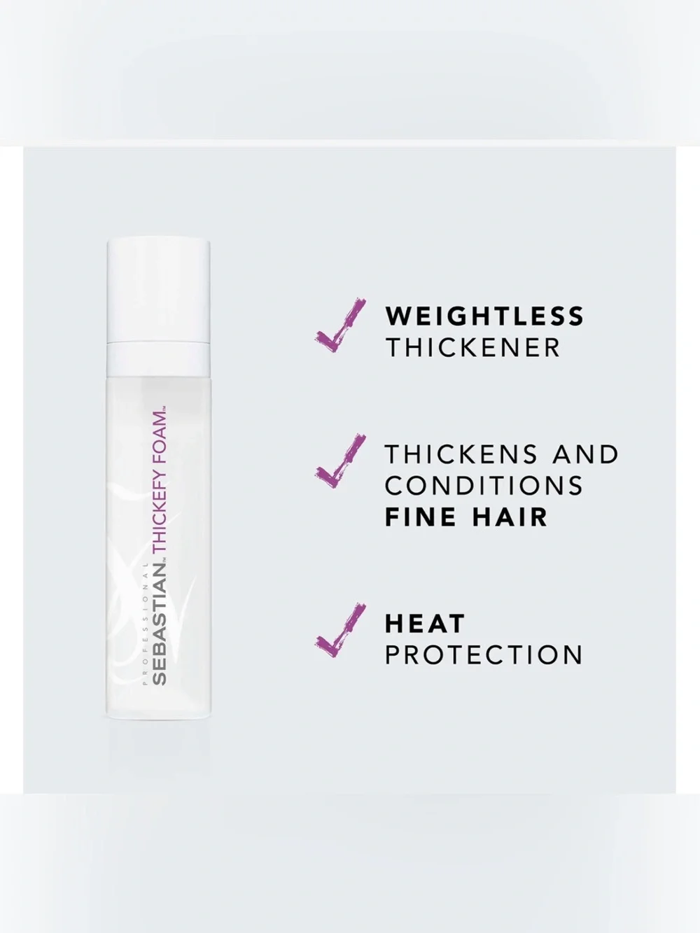 Sebastian Thickefy Foam Lightweight Volumizing Mousse - 6.4 fl oz